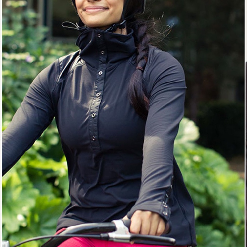 lululemon Pedal Power‎ Long Sleeve Rulu Black - Picture 2 of 16